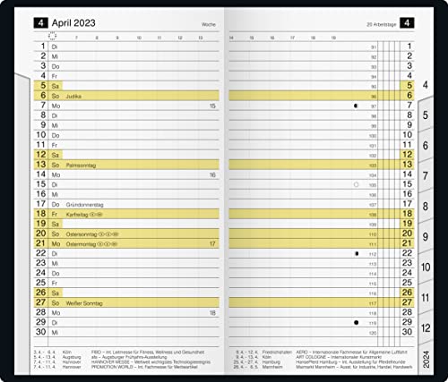 rido/idé Monthly Calendar Model M Planner 2023 Sheet Size 8.7 x 15.3 cm Blue - Image 2