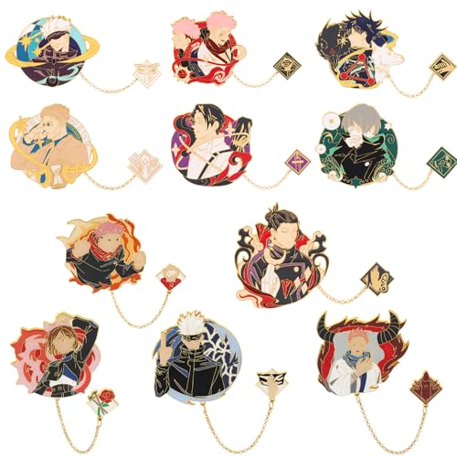 Jjk Pins Anime Sukuna Cosplay Gojo Pin Gifts Women Men and Anime Lovers 11pcs