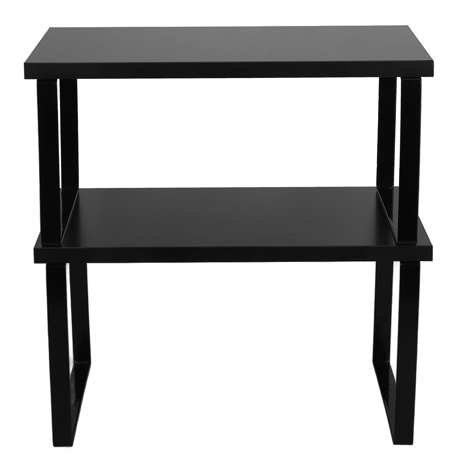 VICASKY 2 Piezas Estante de Cocina Apilable de Madera y Acero Inoxidable