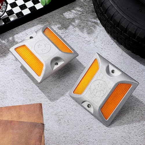 Marcadores reflectantes para carretera Kisangel 2 piezas miniatura 5