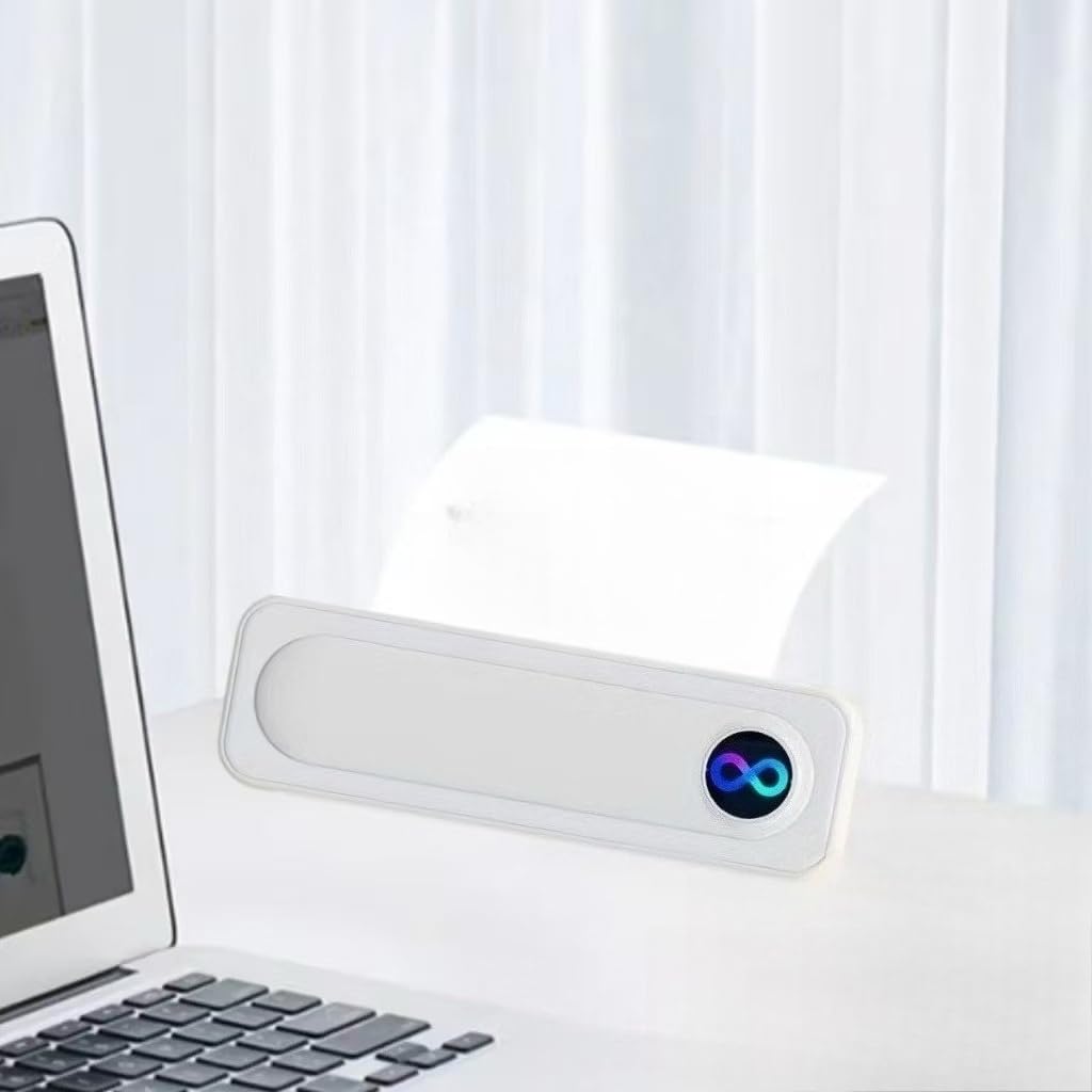 Impressora Térmica A4 Portátil Bluetooth Recarregável USB Sem Tinta p/Celular