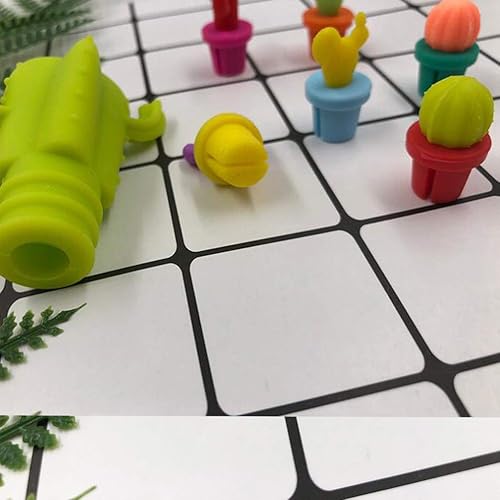 Miniatura 7 de DOITOOL Marcadores de abalorios de copa de vino, 7 piezas de tapón de silicona para botella de vino, tapón de champán en forma de cactus, tapón de