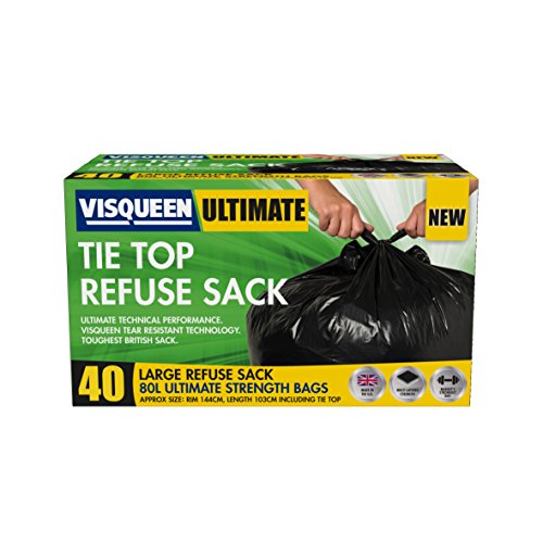 Preisvergleich Produktbild Visqueen Ultimate Müllsäcke, 80 l, 40 Stück
