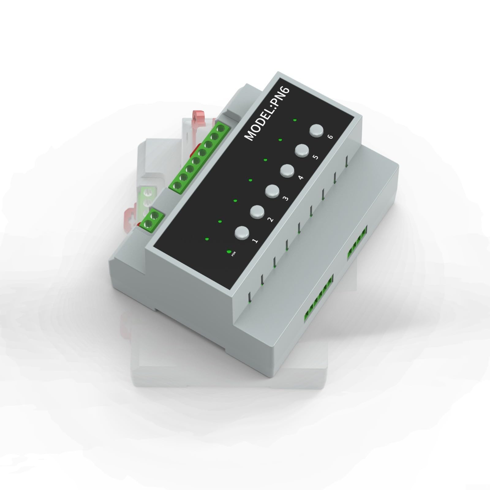 KiraKira Modulo interruttore relè intelligente a 6 canali 16A, WiFi e telecomando con indicatori LED, pulsanti manuali (antenna wifi Ex)