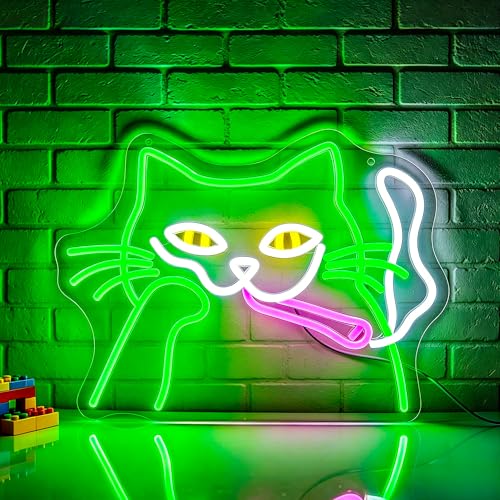 Image of Cat Neon Sign Led Sign Neon Signs for Wall Decor Neon Lights