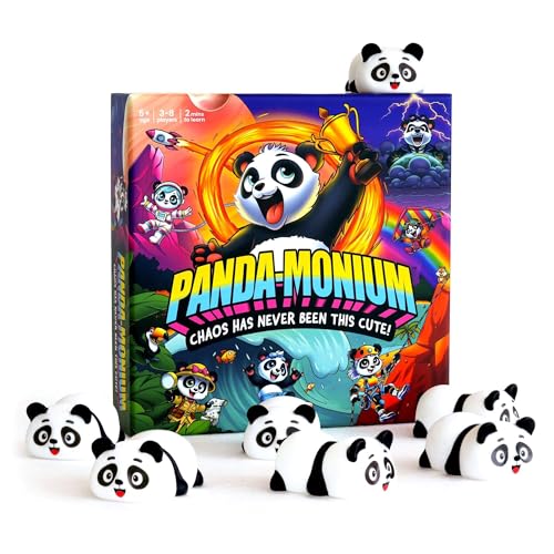 Pandamonium - Chaos Has Never Been This Cute! | The Hilarious Action-Packed Family Party Game for Kids, Teens and Adults | A Scavenger Hunt Card & Board Game for Ages 5+, 3-8 Players