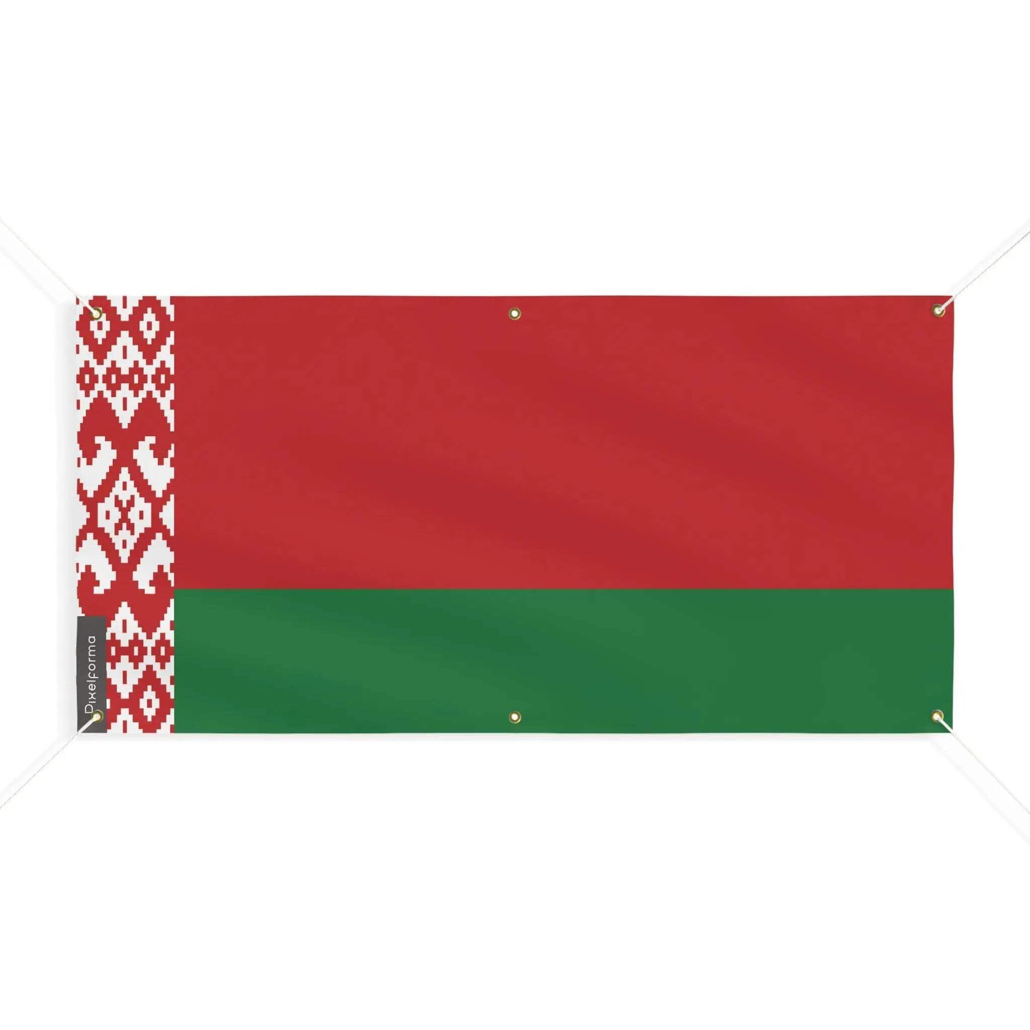 Drapeau Biélorussie 200x400cm pavillon extérieur grand mât 6 oeillets taille M
