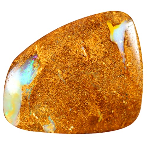 Opale Koroit australienne naturelle multicolore 17x15 mm pour bijoux et collection