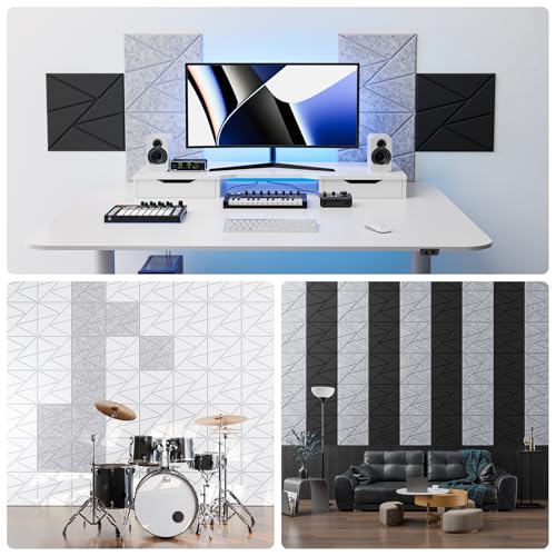 Image of 22 Pack Self-Adhesive Acoustic Panels, Sound Proof Foam Panels for Walls