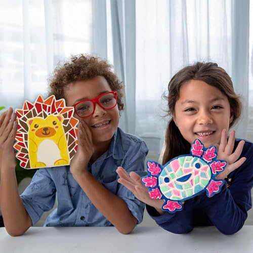 Image of Creative Roots Axolotl Stepping Stone Kit, 7-Inch Paintable Ceramic Stepping Stone, Includes 6 Acrylic Paints, Kids Crafts, Ages 8+