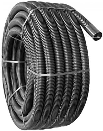 63MM X 50M BLACK ELECTRICAL FLEXIBLE CABLE DUCTING INCLUDING COUP...