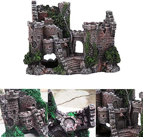 Ornamento Marino dell'acquario del carro Armato di Pesce Artificiale Casa in Resina Nascondi Decorazioni della Grotta del Castello - Image 8