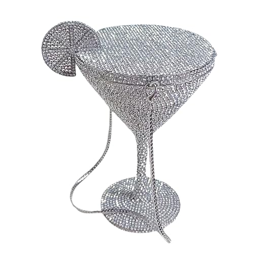 Tktouci Bolsos de Piedras de Estras para Mujer,Bolso de Fiesta con Forma de Copa | Bolso de Noche Elegante para Mujeres en Fiestas, Eventos Especiales y Para Amantes de la