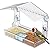 Yieach Acrylic Window Bird Feeders with Strong Suction Cups for Cats,Kid and Birds Lovers Gifts,Clear Bird Feeder for Window Viewing,Large Window Mount Birdfeeder,Birds House for Outdoors,Balcony