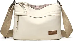 Bolsas transversais para mulheres, bolsa de ombro pequena nylon simples com zíper, leve, casual, simples, adequada para viagens diárias