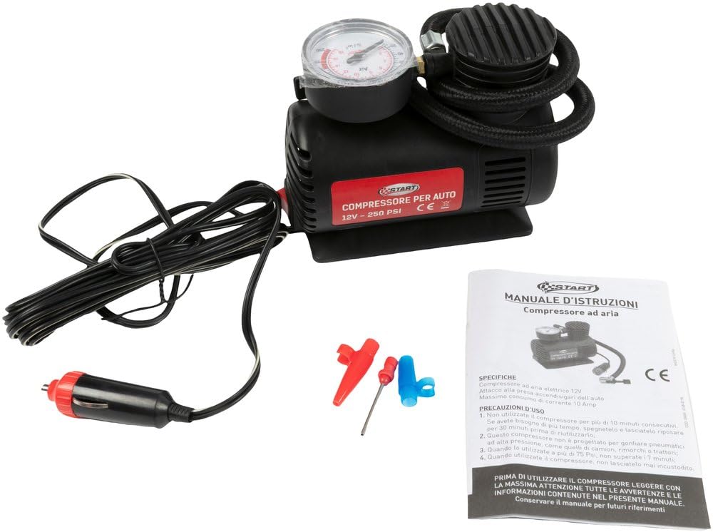 Start Compressor for Car 12 V 250PSI Socket Lighter ROHS Maintenance Car