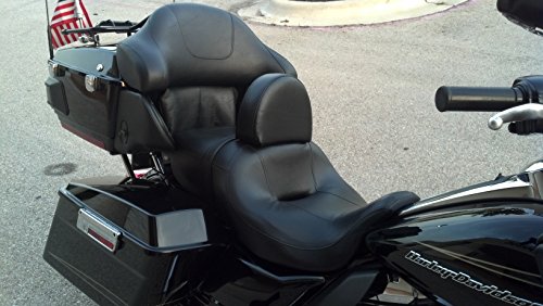 AMERICAN MADE Grasshopper Limited Drivers Backrest for Harley Davidson Touring NON Studded Quick Release for Street Glide, Road Glide, Road King includes mounting hardware Adjustable Forward and Back