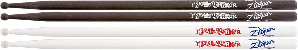 Zildjian Travis Barker 2-Pack - 1-Pair White & 1-Pair Black
