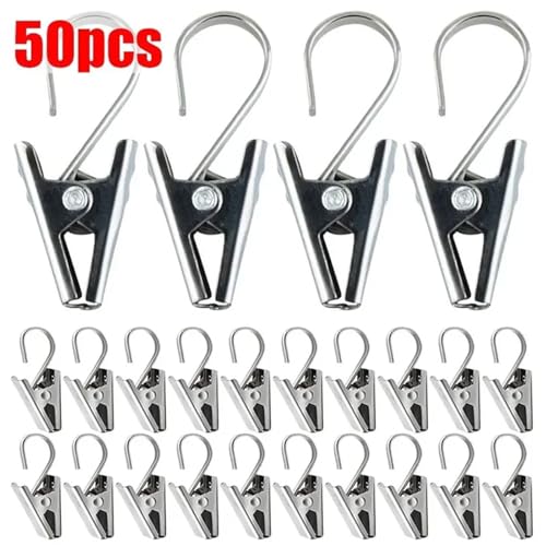 Clips de gancho para el hogar ideales en cortinas de salón 3