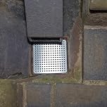 Simply Hardware® Square Drain Guard/Swirl Cover - 4 Inch up to 9 Inch Stainless Steel - Keep Drains Clear from Leaves & Debris - 6" x 6" (150mm x 150mm) - 77 Holes