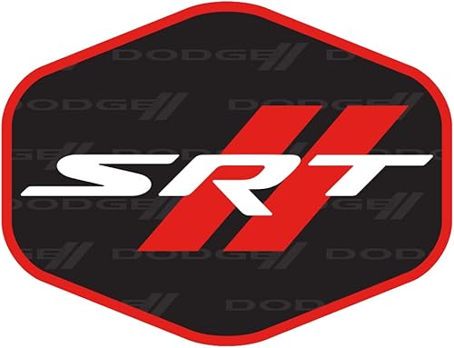 Miniatura 10 de Dodge SRT Hellcat - Adhesivo de vinilo de alta calidad con el logotipo de Hellcat, 4 x 3 pulgadas, hexagonal, fabricado