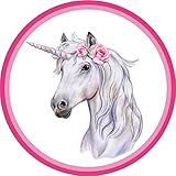 Tortenaufleger Einhorn6 / 20 cm Ø