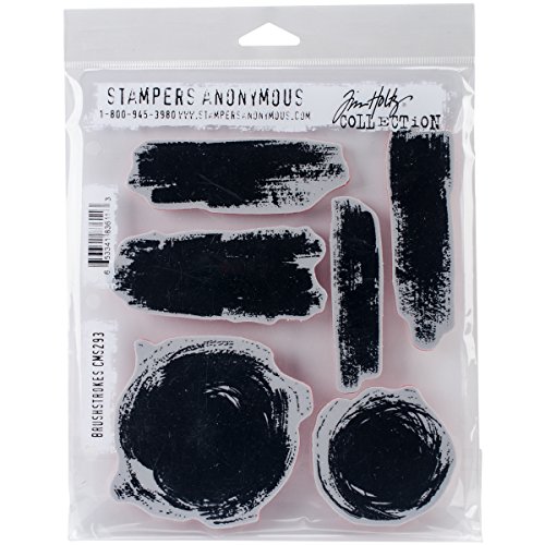Stampers Anonymous AGCMS293 Tim Holtz Brushstrokes Cling Rubber Stamp Set, Multicoloured , 24.3 x 19 x 0.6 cm Stampers Anonymous AGCMS293 Tim Holtz Brushstrokes Cling Rubber Stamp Set, Multicoloured , 24.3 x 19 x 0.6 cm