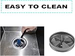 Garburator Splash Guard for Compatible with InSinkErator QCB-AM Quiet Collar Sink Baffle Black Rubber Garbage Stopper by Podoy