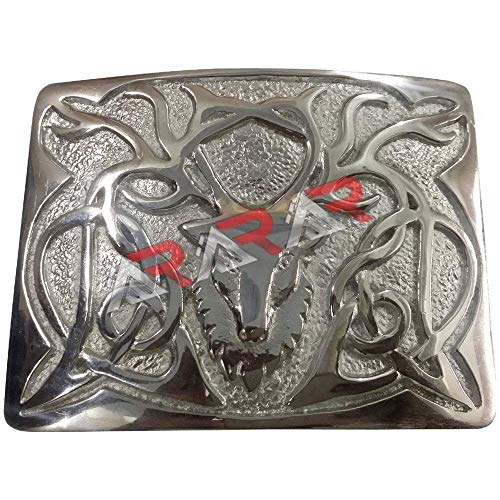 AAR Scottish Kilt Belt Buckle Design Chrome Finish