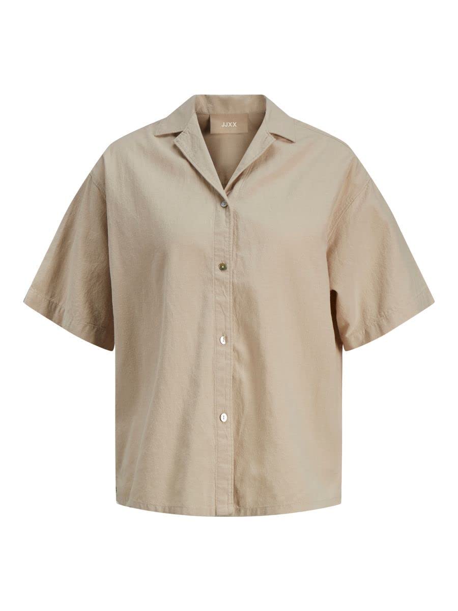 JJXX Women's Jxlisa Ss Comfort Linen Shirt Sn Blouse
