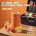 RED WOLF 10 Pack Orange Electrical Tape 3/4 Inch x 66 Ft Industrial Grade UL/CSA Listed 7 Mil Thick Flame Retardant High Temp Waterproof Electrical PVC Tape Electric Super Vinyl Rated 600V