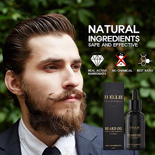Beard Growth Kit Edition - 100% Natural Ingredients Beard Oil/Serum with The Best Active ingredients - Derma Roller Microneedling Kit for Face, Beard, and Hair Growth 0.25mm, 540 Micro Needle Roller