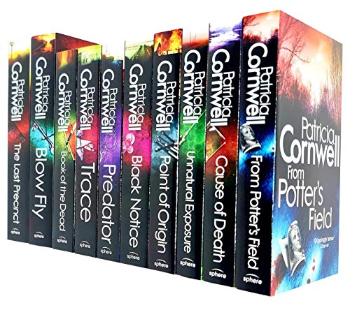 Kay Scarpetta Series 6-15: 10 Books Collection Set By Patricia Cornwell (From Potter's Field, Cause Of Death,Unnatural Exposure,Point Of Origin,Black Notice,The Last Precinct,Blow Fly,Trace and More)