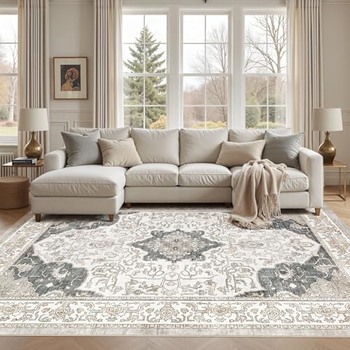 8x10 Area Rugs Large Washable Rugs for Living Room Soft Non-Slip ...