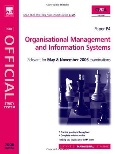 Buy Organisational Management and Information Systems (CIMA Study Systems Managerial Level 2006) — BookShops.in