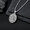 ONEFINITY Saint Michael Medal Necklace 925 Sterling Silver St Michael Pendant Religious Protector Jewellery Gift for Women Men #4