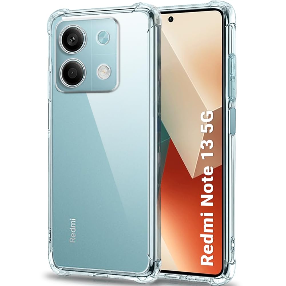 TheGiftKart Transparent Crystal Clear Back Cover Case for Mi Redmi Note 13 5G | Shockproof Soft TPU Case | Cushioned Edges for Ultimate Protection Back Cover Case for Redmi Note 13 (TPU, Transparent) (B0CRDBYK56) Amazon Price History, Amazon Price Tracker