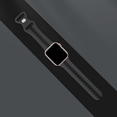 Miniatura 3 de Correa deportiva de diseñador compatible con Apple Watch, correas para iWatch de 42 mm, 44 mm y 45 mm para hombre y mujer, correas de silicona suave