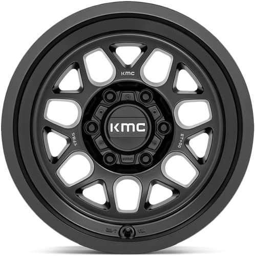 Amazon.com: 17x9 KMC KM725 Terra Satin Black Wheel 5x5 (-38mm