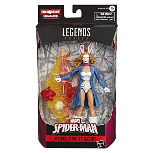 Spider-Man Hasbro Marvel Legends Series 6" Collectible Action Figure Marvel’s White Rabbit Toy, Buid-A-Figurepiece & Accessory #TOP1