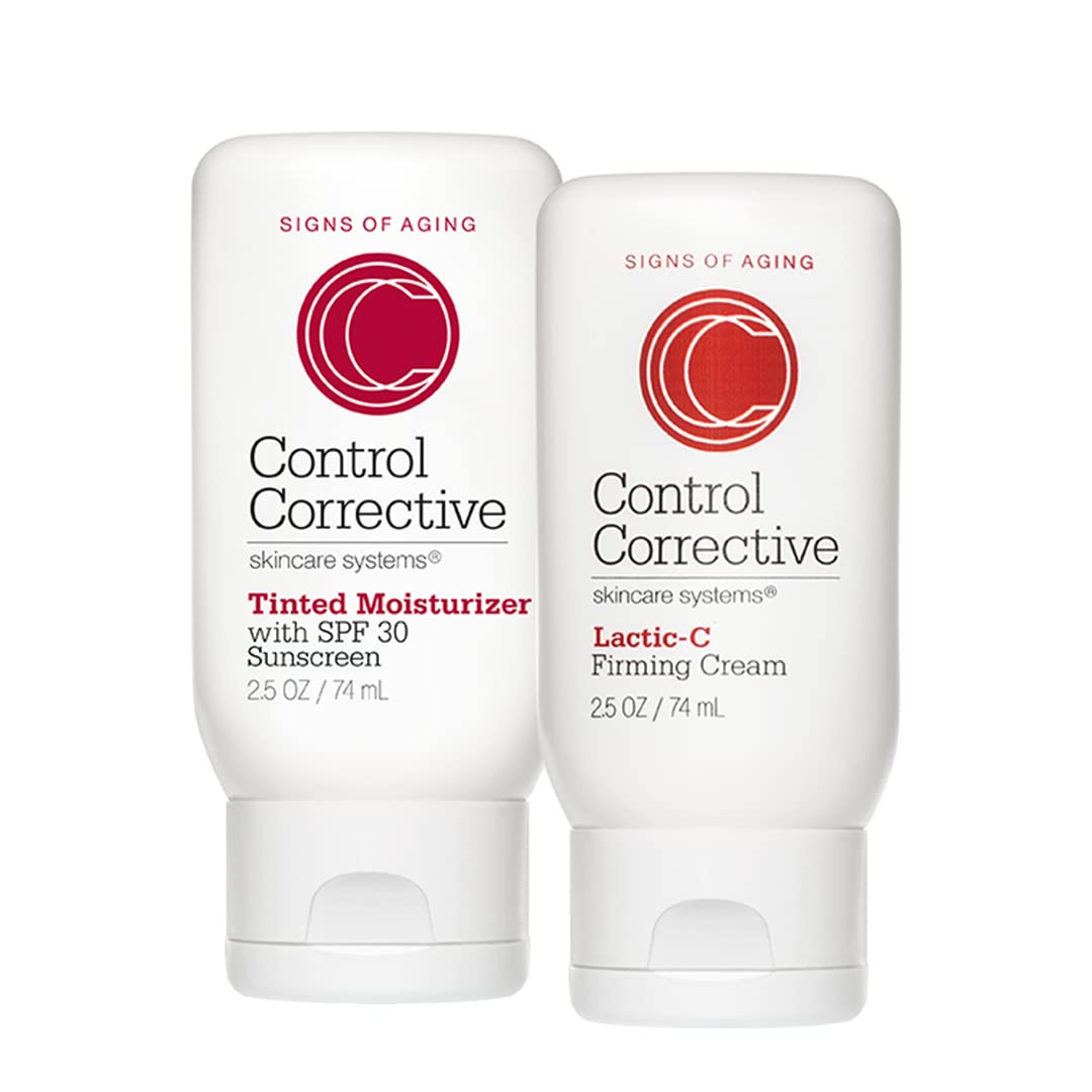 CONTROL CORRECTIVE Tinted Moisturizer with SPF30 Lactic-C Firming Cream Anti Aging Brighten Smooth