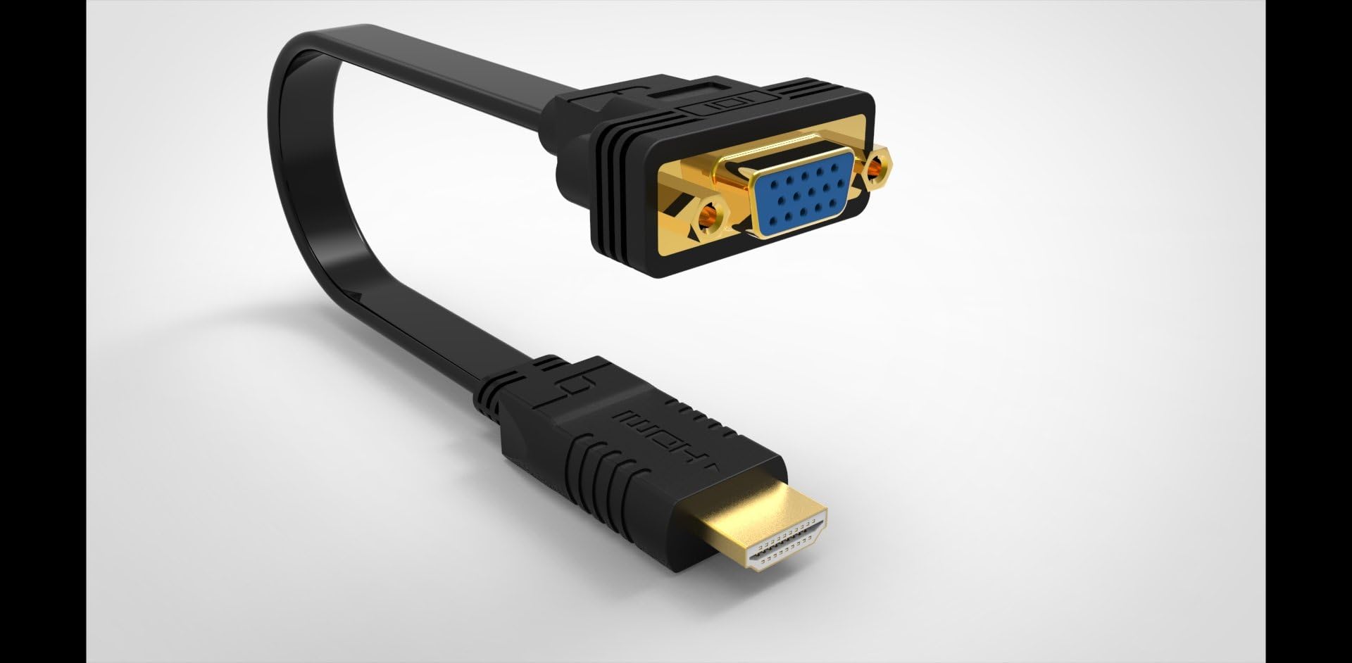 Adaptateur HDMI vers VGA mâle vers femelle 1080p 15 cm