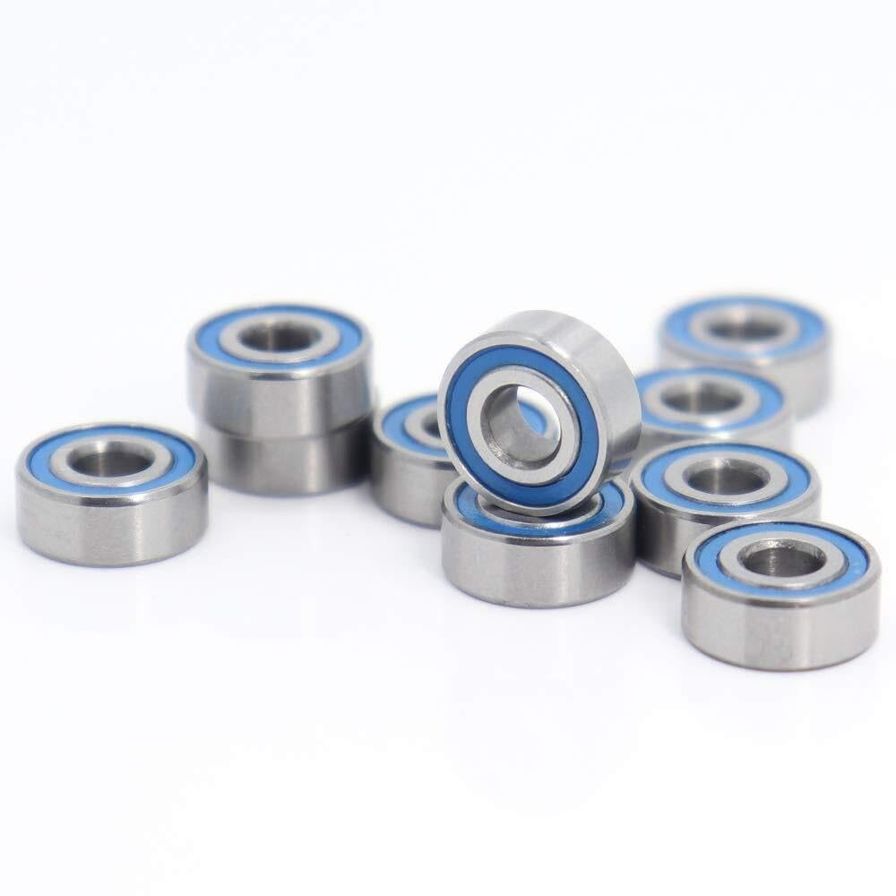 Łożysko, Zestawy naprawcze MR104RS kolorowe łożysko 4104 mm ABEC-3 dla Hobby elektryczny zdalnie sterowany samochód ciężarowy MR104 RS 2RS łożyska kulkowe MR104-2RS niebieskie uszczelnione 10 sztuk