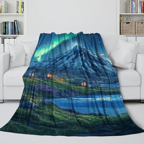 Couverture microfibre 180x200 cm douce et chaude pour lit et canapé - 5