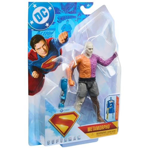 Image of DC Comics, Superman 6-Inch Metamorpho Action Figure, Authentic Superman Movie Styling, Super Heroes Kids Toys for Boys and Girls Ages 4 and Up
