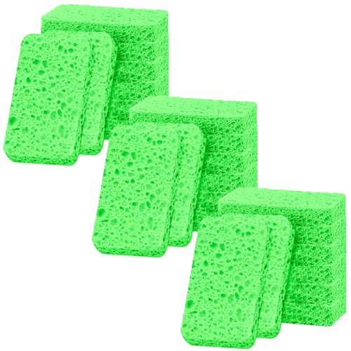 Image of 24 - Pack Non-Scratch Scrub Sponges - Sponges for Dishes and Washing Dishes, Cleaning Sponges for Kitchen Home and More（Green）