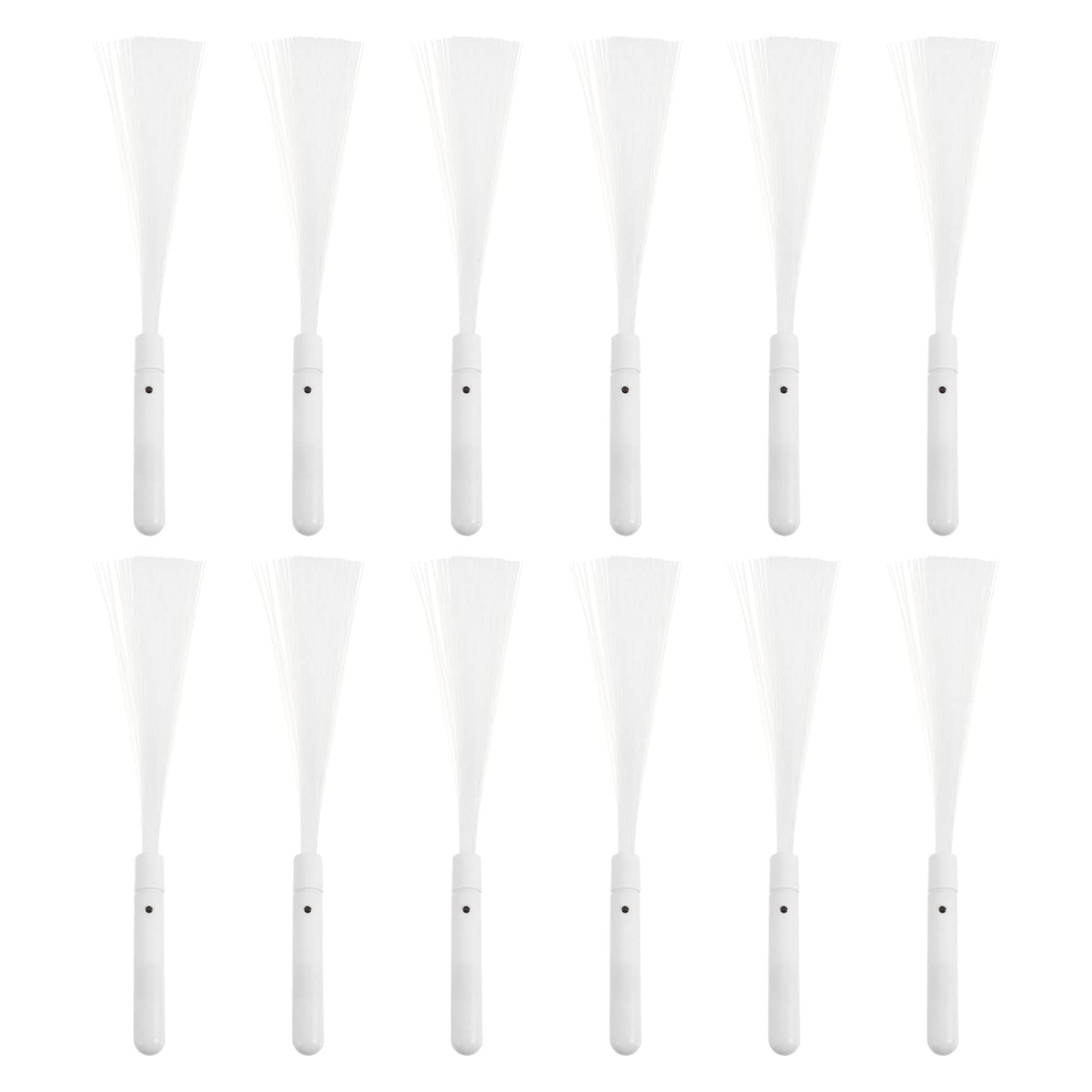 Gogogmee 12Pcs LED Fiber Optic Wands Colorful Glow Sticks for Parties Festivals Halloween and Events Bright Light Up Party Favors for Eye Catching Fun