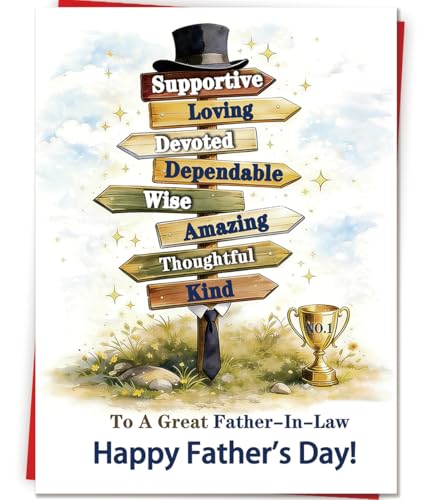 Meaningful Signpost Card for Father-in-Law