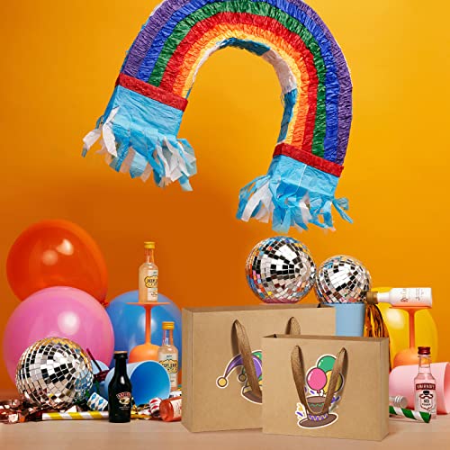 Bagdream Paper Bags 12.5X4.5X11 25Pcs Gift Bags Heavy Duty Kraft Brown Paper Bags With Handles Large Party Gift Bags Shopping Bags Retail Merchandise Bags Wedding Party Favor Bags Paper Sacks #TOP5