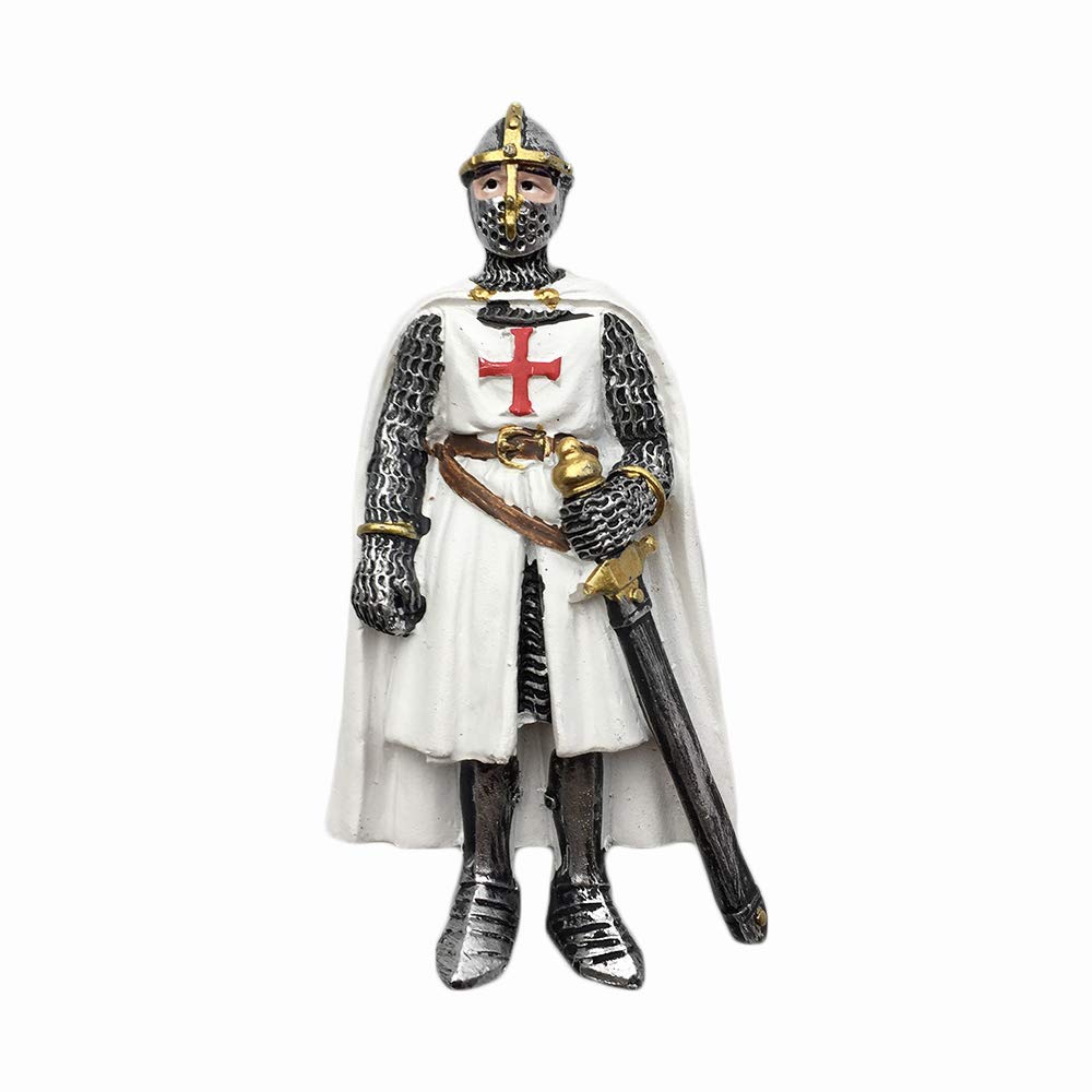 Wedarego Jerusalem Knights Templar 3D Knights Templar Jerusalem Souvenir Fridge Magnet Gift,Handmade Home & Kitchen Decoration Jerusalem Refrigerator Magnet Collection
